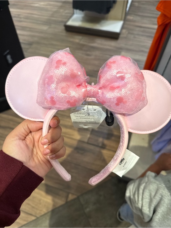 Disneyland Resort Accessories - Disney park  Minnie Mouse Sequin Bow Headband  from Disneyland